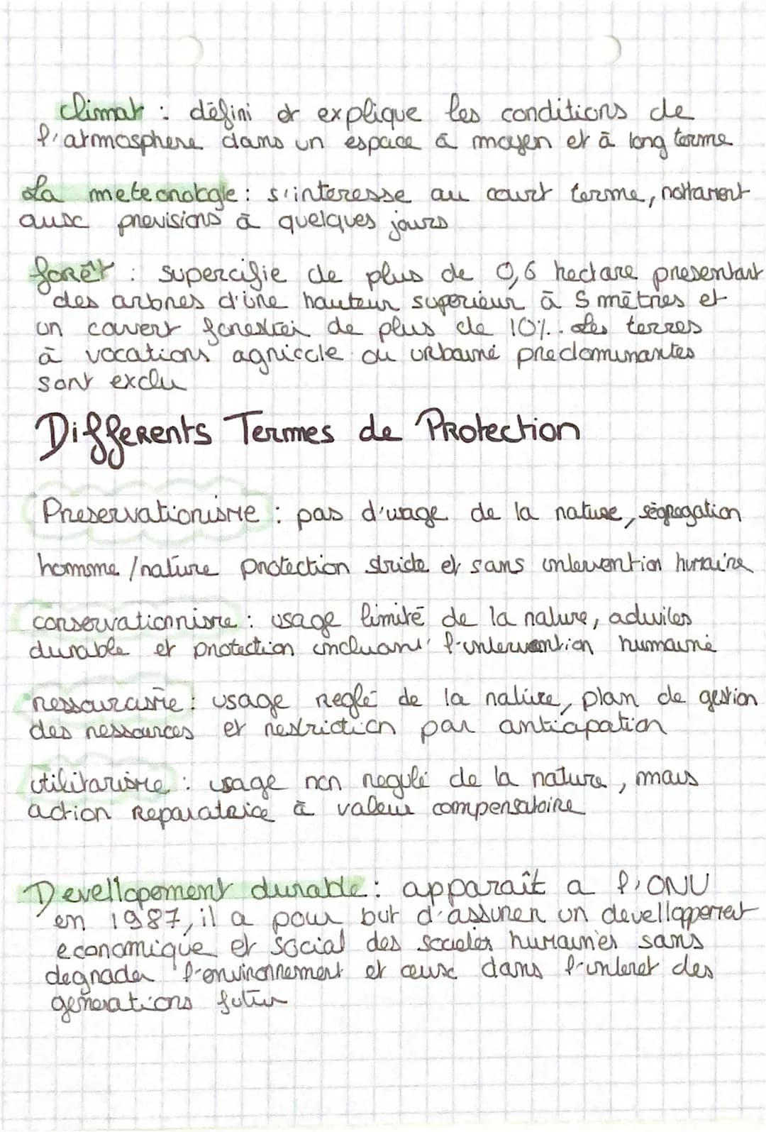 géopolitique 2
THEME 3
L'ENVIRONNEMENT ENTRE
EXPLOITATION PROTECTION:
UN ENJEU PLANETAIRE
Definition
Le terme environnement nous montre les 