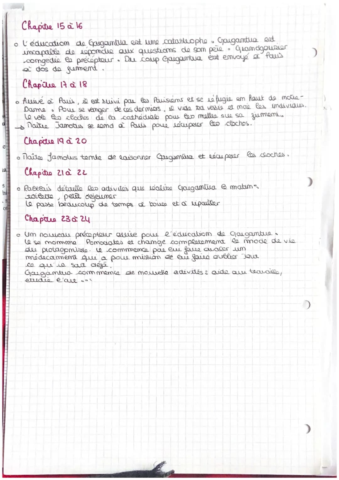 2
GARGANTUA
) Chapitre 1 et 2:
• le premier chapitee towme autour des origines du persommages de Gargantua.
Pour ce faire, Rabelais nous ren