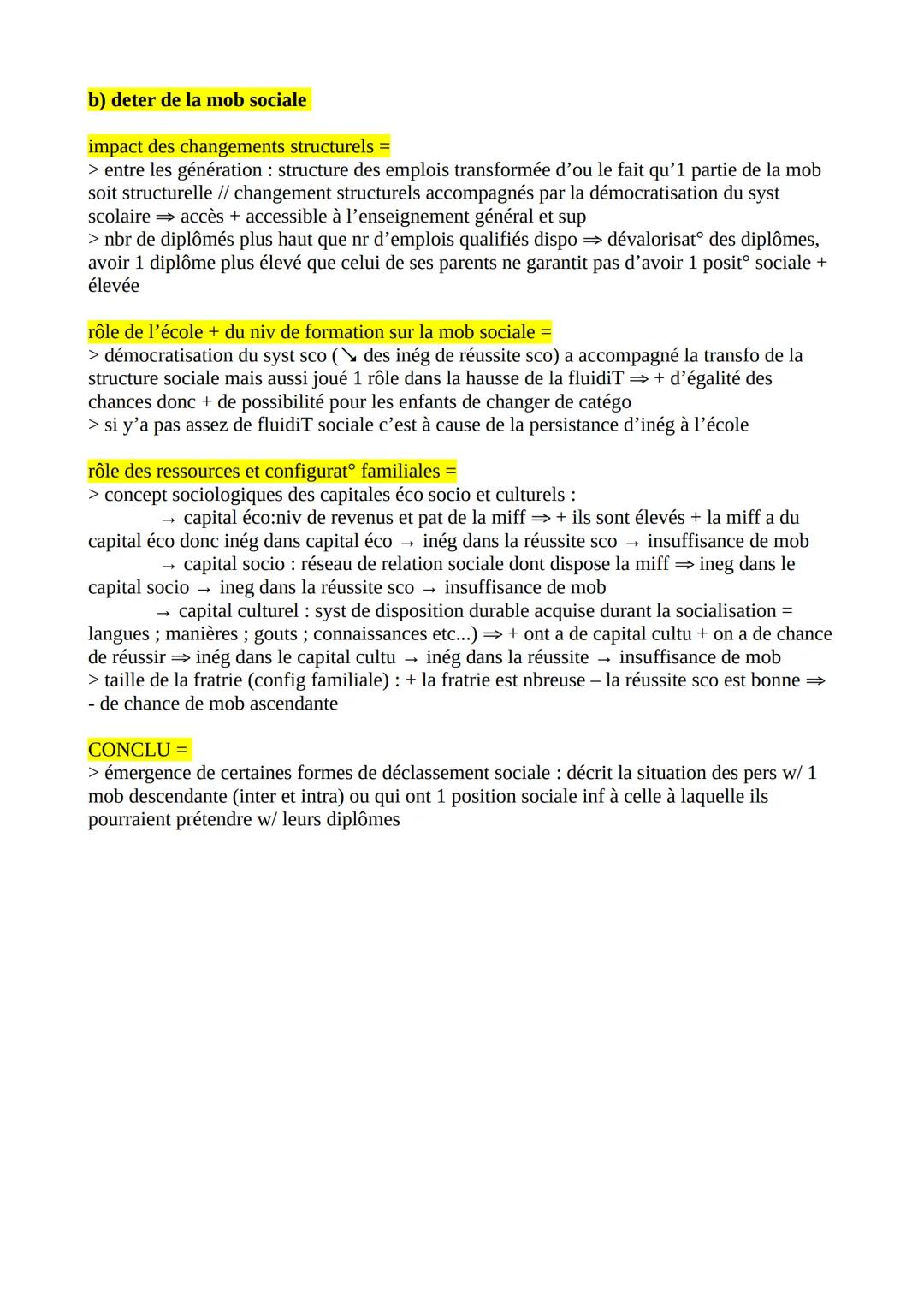 # CHAPITRE 5 SES

LES CARACTERISTIQUES CONTEMPO + FACTEURS DE LA MOBILITE SOCIALE

mob sociale =
>étudie pour les individus la possibiliT de