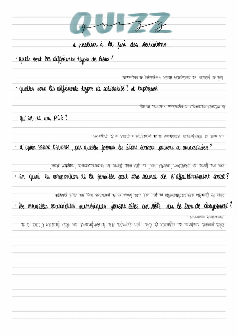 "le lien
هد
ocial
definitions
· LIENS SOCIAUX -> ensemble de liens de protection et de reconnaissance
qui permettent de lier les individus e