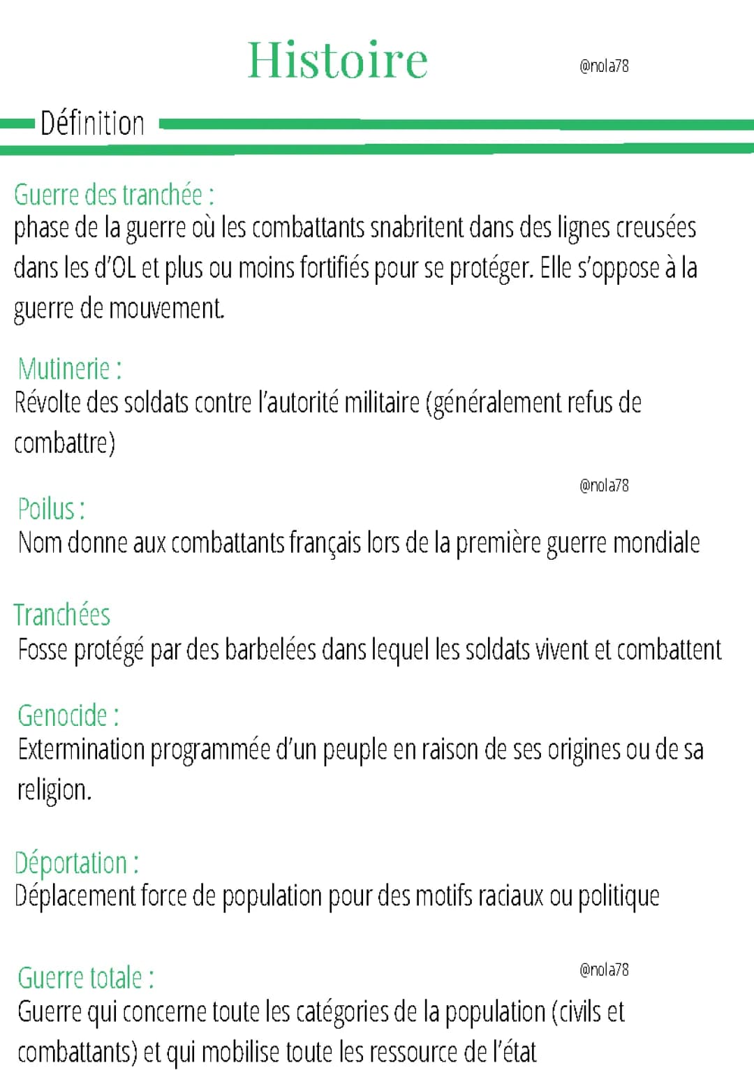 La Première Guerre Mondiale 