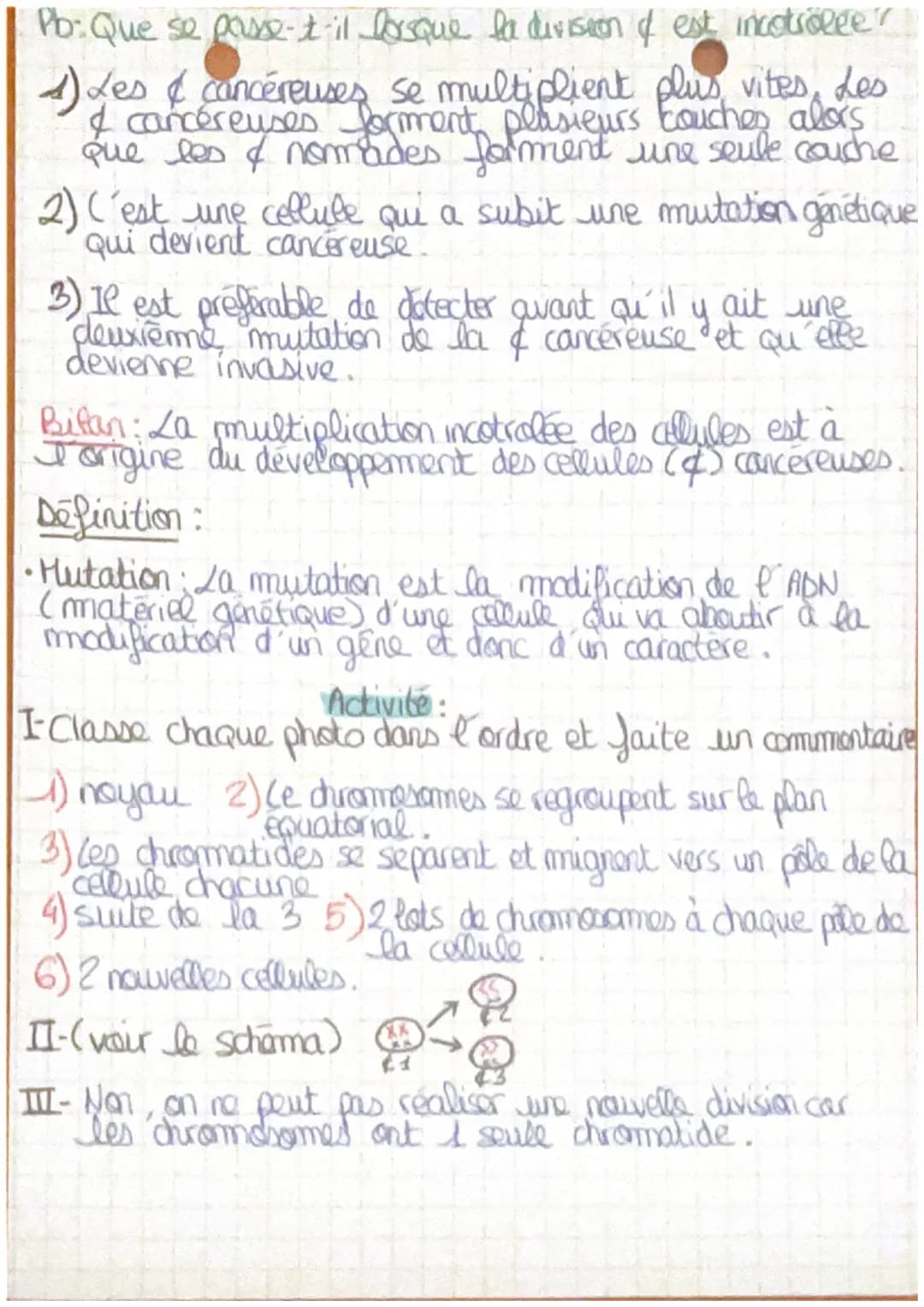 cellule
initiale
xx
$1
Chapitre A3-SVT
duplication
42
4 chromosomas a
2 chromatides
XX
**
42
Mitose
66
£4
(6
45
Mitose
43
I-da masse de maté