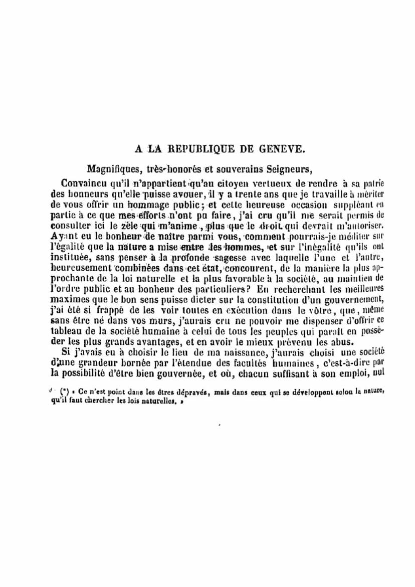 Ajouter un sous-titre
Paru en 1755, le Discours sur l'origine et les fondements de l'inégalité
parmi les hommes peut être considéré comme la