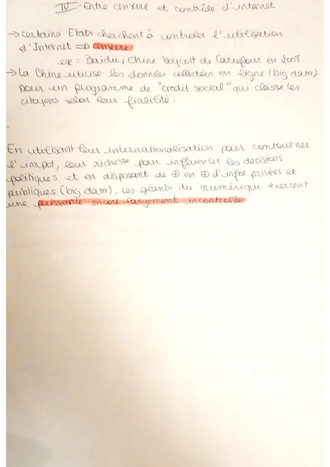 Axe 2: Formes indirecte de la puissance : une approche
geopolitique
Jalon 2: Les nouvelles technologies: puissance des géants
du numérique (