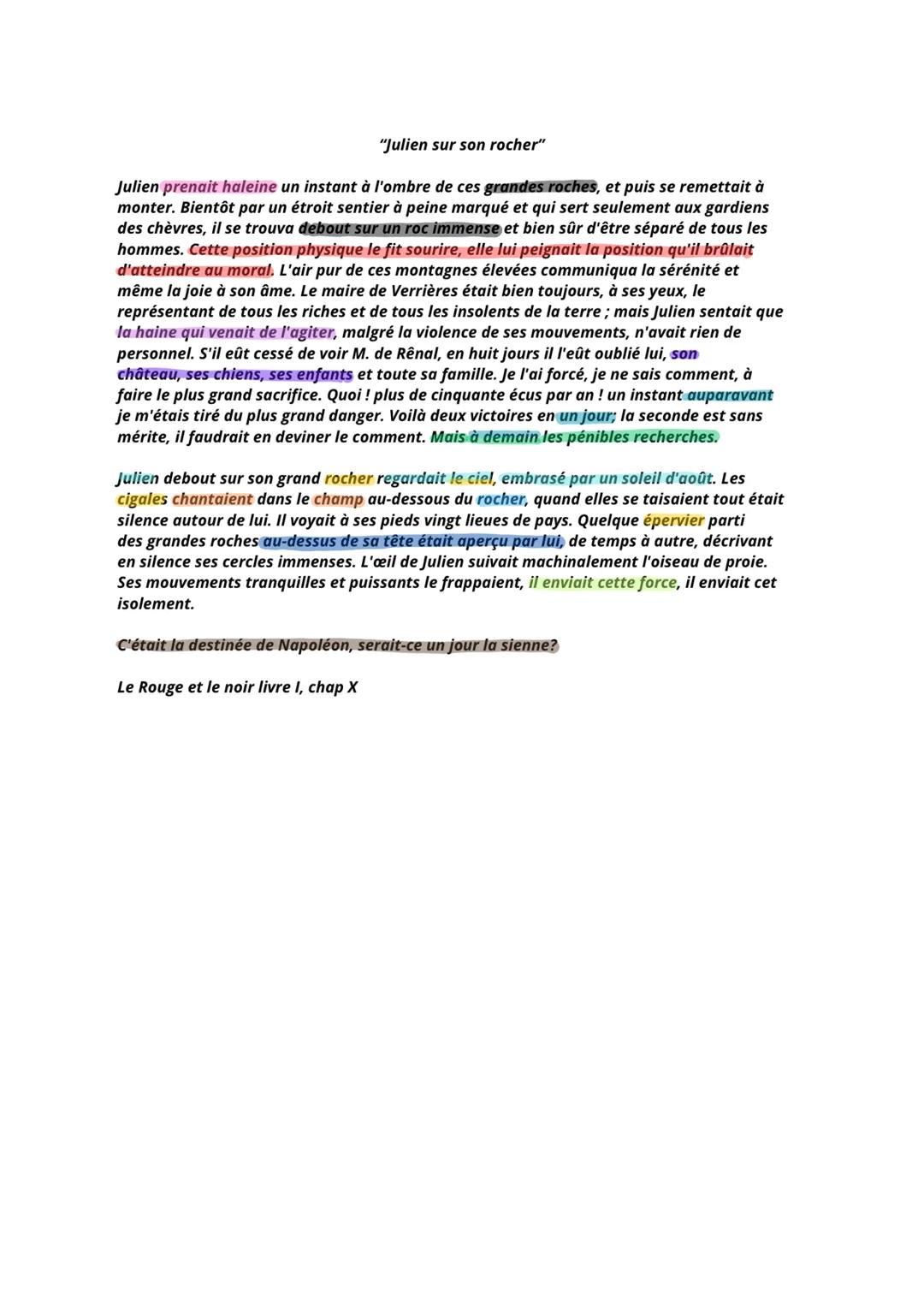 "Extrait Le Rouge et le Noir"
LIVRE 1 CHAPITRE 10 / LIGNE 1-21
INTRODUCTION :
Le texte étudié appartient au chapitre 10. livre 1, du roman d