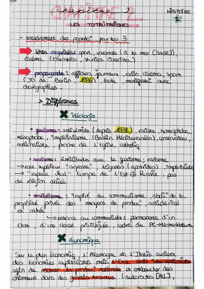 1
<> dictature qui détient la totalité du pouvoir, elle
n'a qu'un soul chop auquel to popula est
entio remont soumise
20⁰° siècle on
chapitr