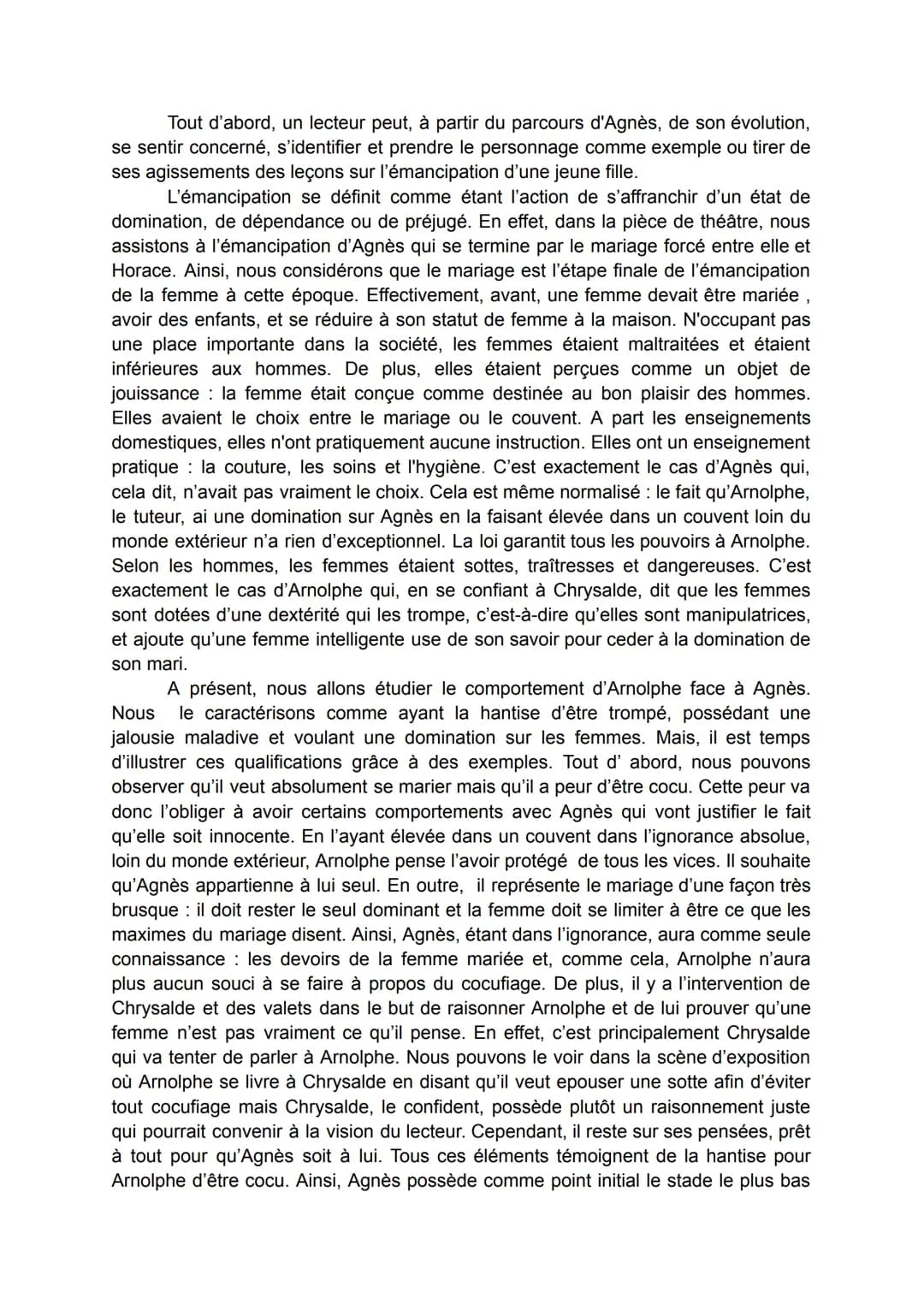 Lundi 26 avril 2021
SLACEL Angelina
DISSERTATION : L'école des femmes, Molière
Jean-Baptiste Poquelin, dit Molière, est un dramaturge de l'é