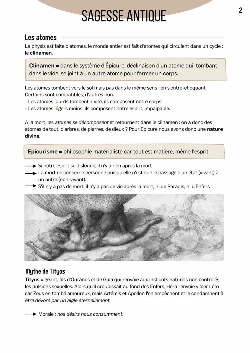 SAGESSE ANTIQUE
Lucrèce, De rerum natura, l'ataraxie
Qu'est-ce que le bonheur, est-il accessible, comment ?
Ataraxie = quiétude absolue de l