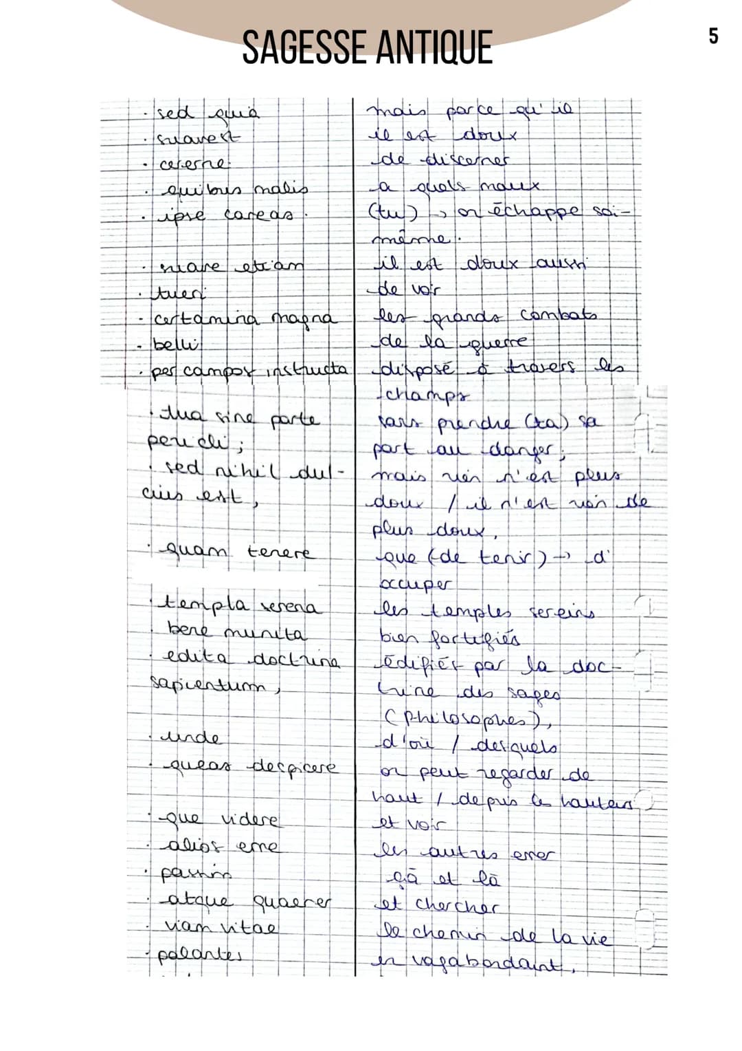 SAGESSE ANTIQUE
Lucrèce, De rerum natura, l'ataraxie
Qu'est-ce que le bonheur, est-il accessible, comment ?
Ataraxie = quiétude absolue de l
