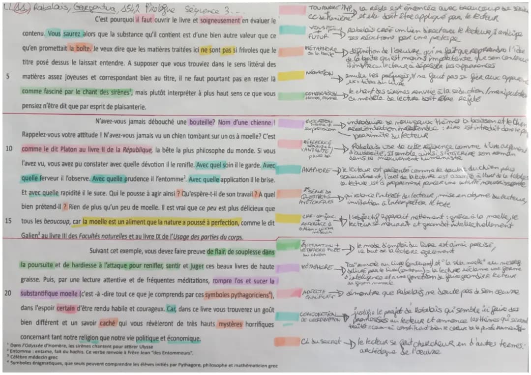 Lecture Linéaire Gargantua Prologue