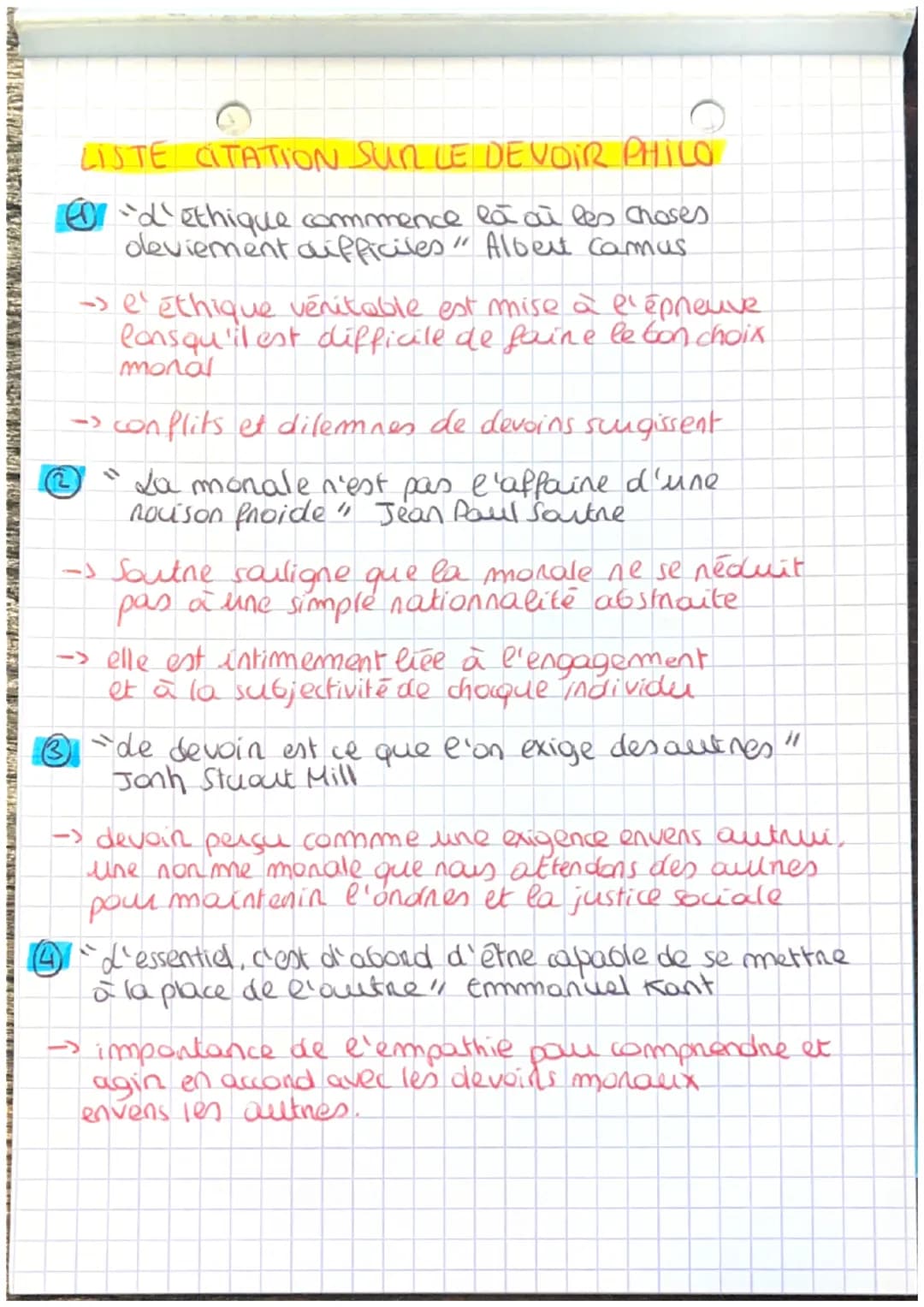 LE DEVOIR - FICHE PHILO N° 4
INTRODUCTION
-> L'exigence monale s'énonce sous la forme
du "tu dois". Mais ce devoin impératif
nais assue-t-il