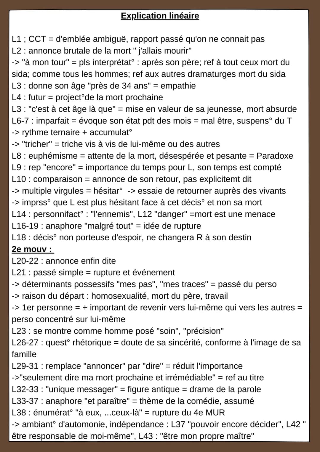 Texte 6
JLDFM: Prologue, J.L Lagarce
Intro :
JLL est à la fois comédien, metteur en scène, directeur de troupe et
dramaturge. En 1988, il ap