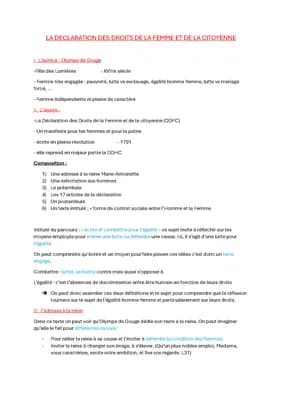 Know fiche de révision pour une dissertation à propos d'olympe de gouge  thumbnail