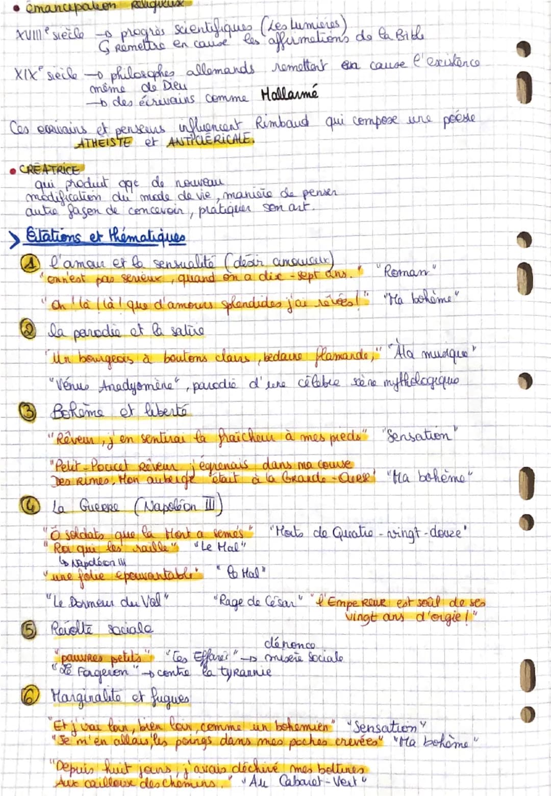 La poesie du XIXe siècle au XXI° siècle
Parcours: émancipations
Créatrices
> Biographie Rimbaud :
1870
SYMBOLISME art de la suggestion.
Né 1