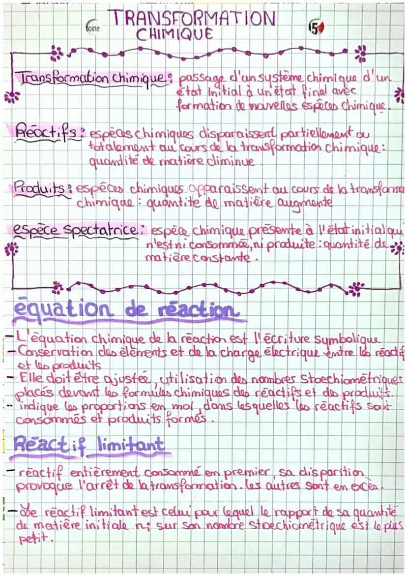 TRANSFORMATION
CHIMIQUE
Soit l'équation ajutee: af +bBb c C + &D
Si
Si
(A) (ni(e)
n(A)
(B)
a
b
а
aloos A est le
Si
(A)(B)
alors Best le
A et
