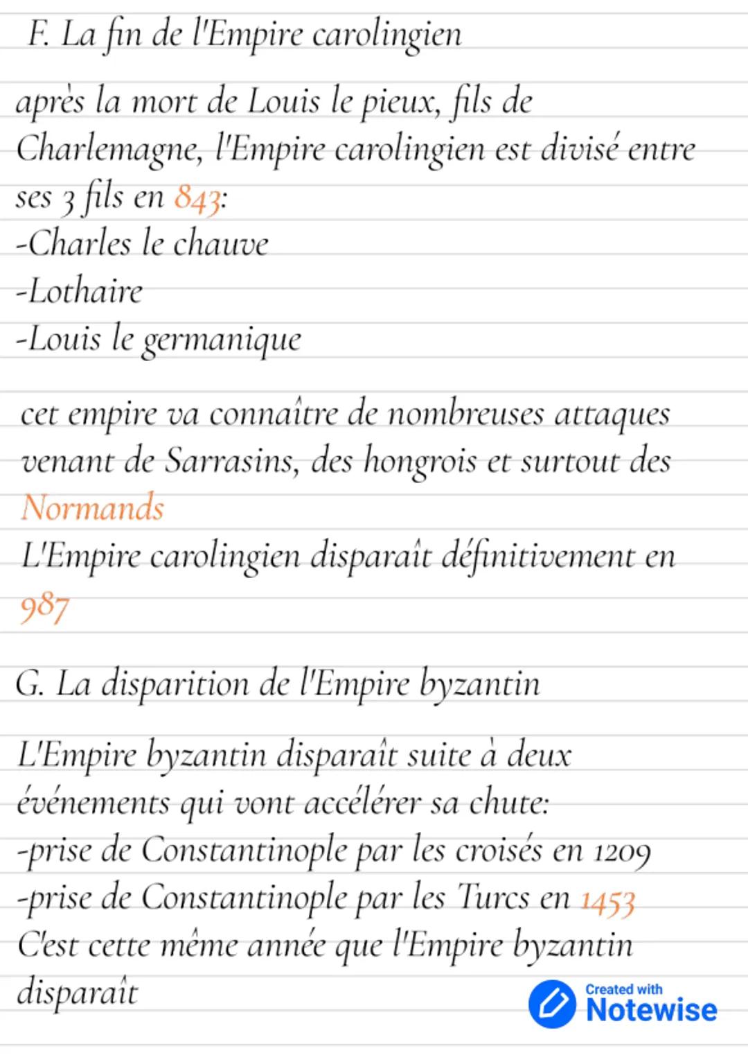 Histoire
A.Le basileus dirige le monde byzantin
byzantin est appelé «basileus».
Il dirige un vaste territoire qui comprend la Turquie,
la Gr