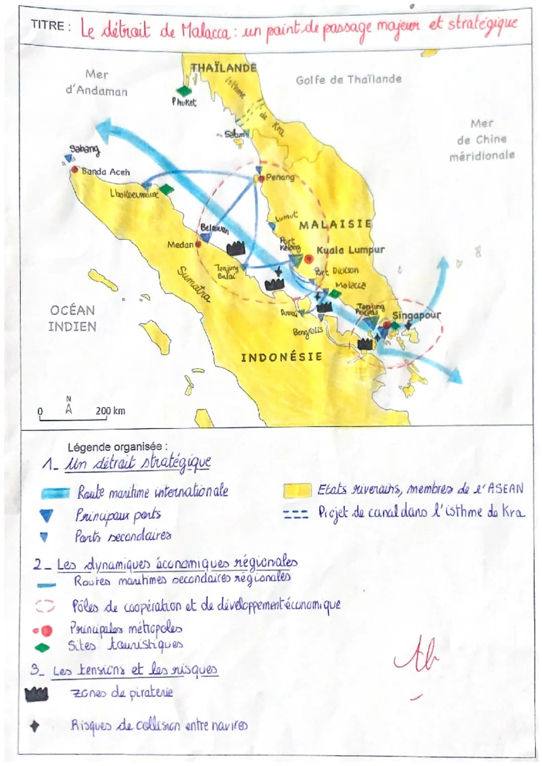 TITRE: Le détroit de Malacca: un point de passage majeur et stratégique
Mer
d'Andaman
Sabang
OCÉAN
INDIEN
om
N
A
Banda Aceh
•
Lhokseumawe
20