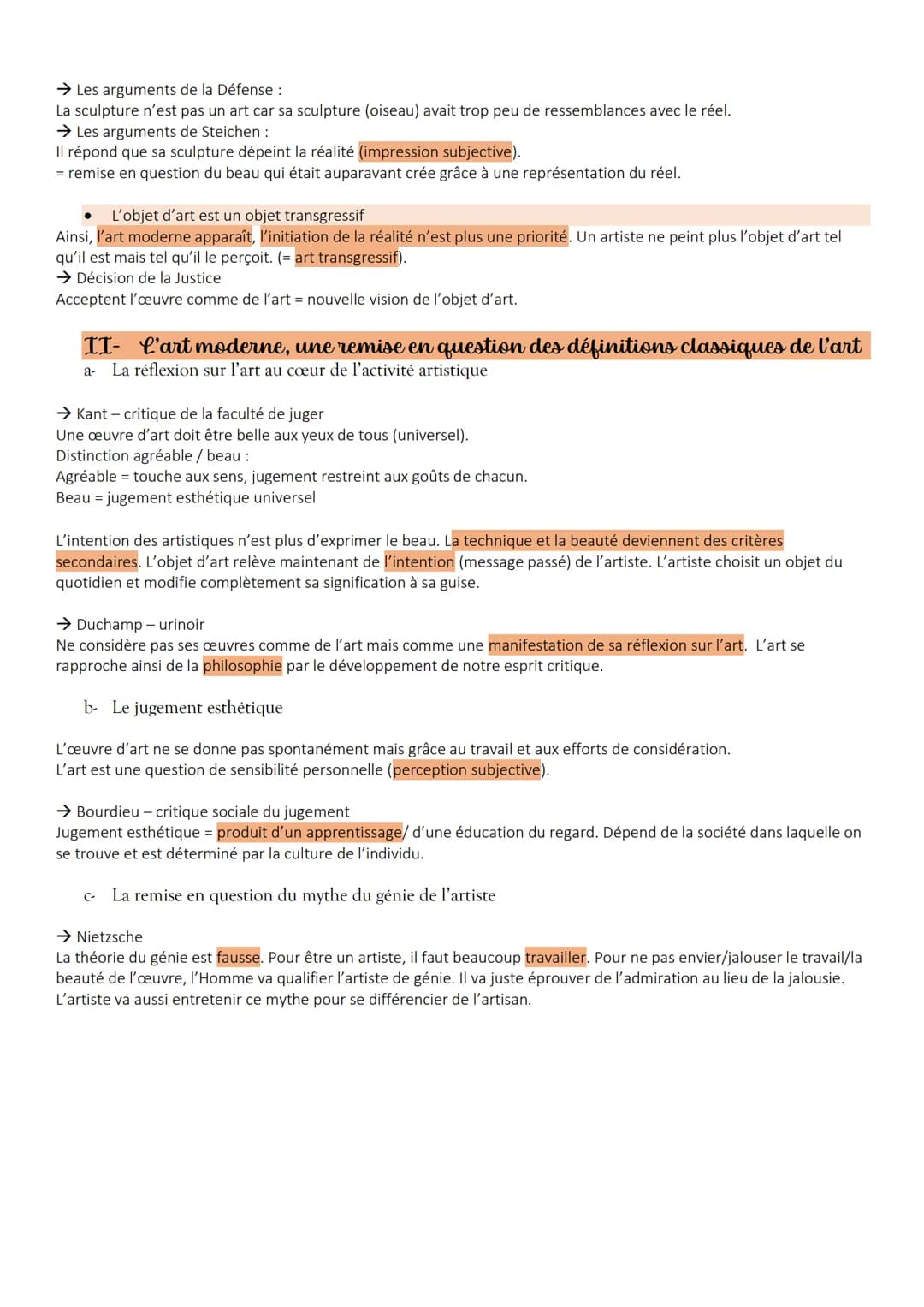 I-
Qu'est-ce qu'un oeuvre d'art?
a Les règles de l'art
Étymologie art = tékhné. Même étymologie que la technique.
Aujourd'hui, art # techniq