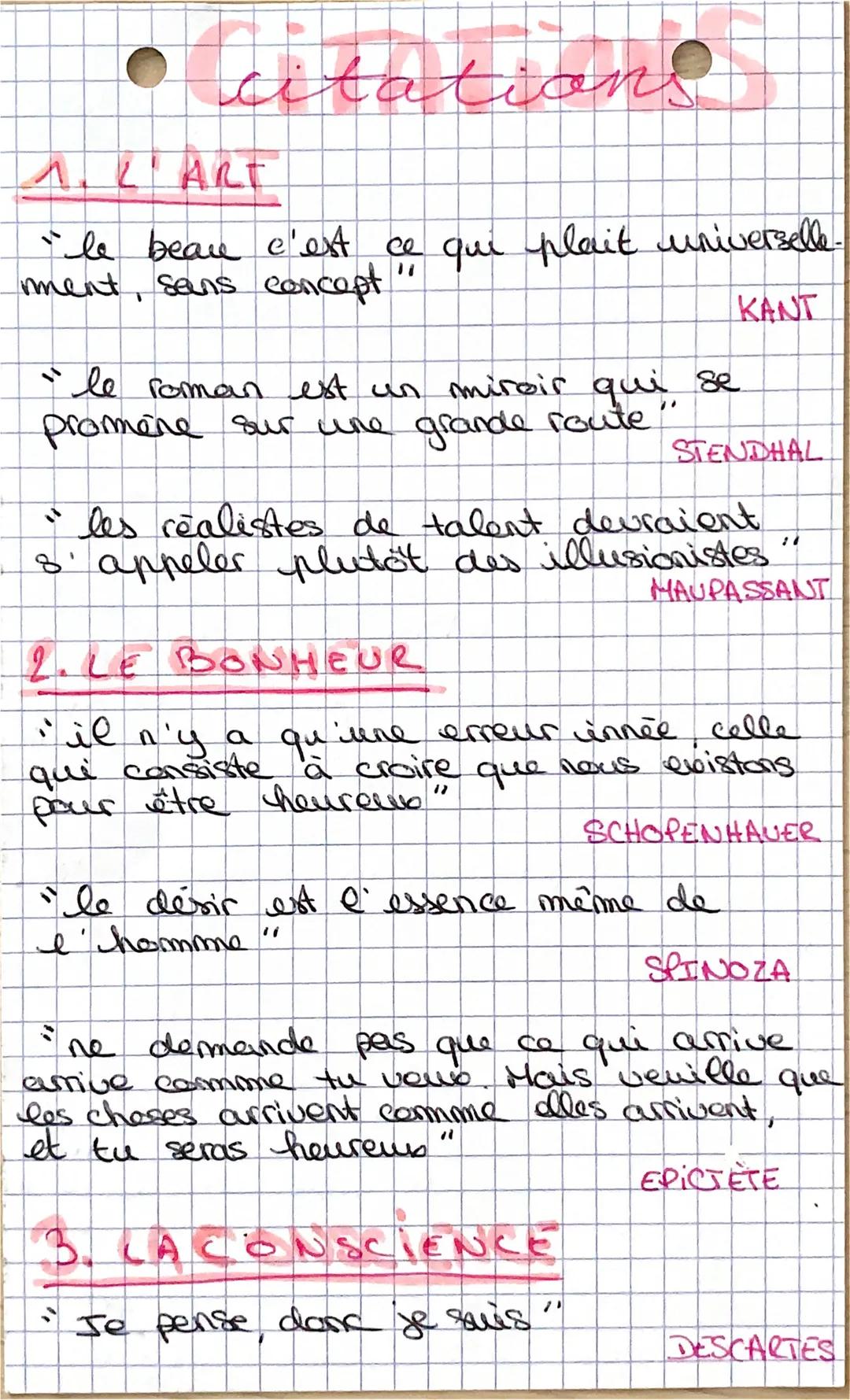 # citations

A. L'ART

"le beare c'est ce qui plait universelle
ment, sans concept

KANT

"le roman est un miroir qui se
promère sur une gra