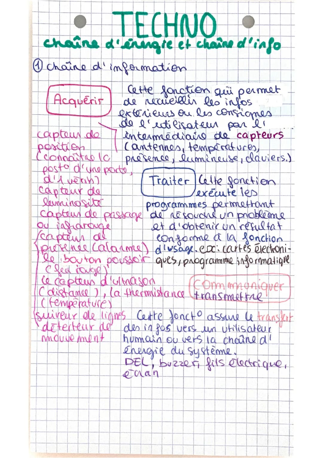  Chaîne d’énergie et chaîne d’information
