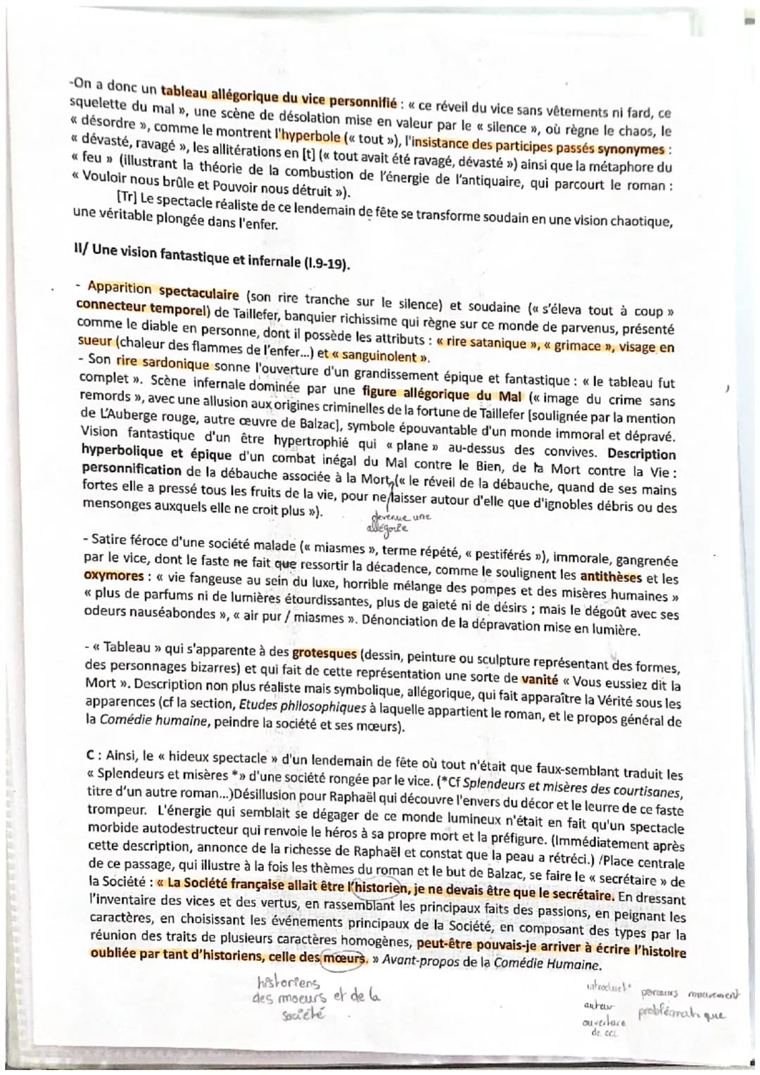 Explication linéaire (extrait 2, tx 12): Balzac, La peau de chagrin, Chap II, « La femme sans cœur >>
Intro : Présentation de l'oeuvre [...]