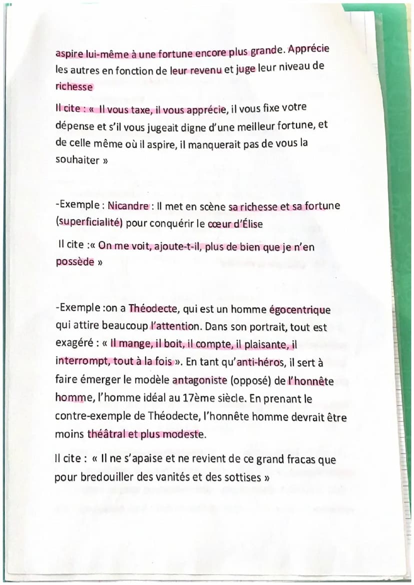 Citations :
-La Bruyère écrit d'ailleurs dans le livre 8 que « L'air de Cour
est contagieux ». Il montre que cette cour est instable :
aujou