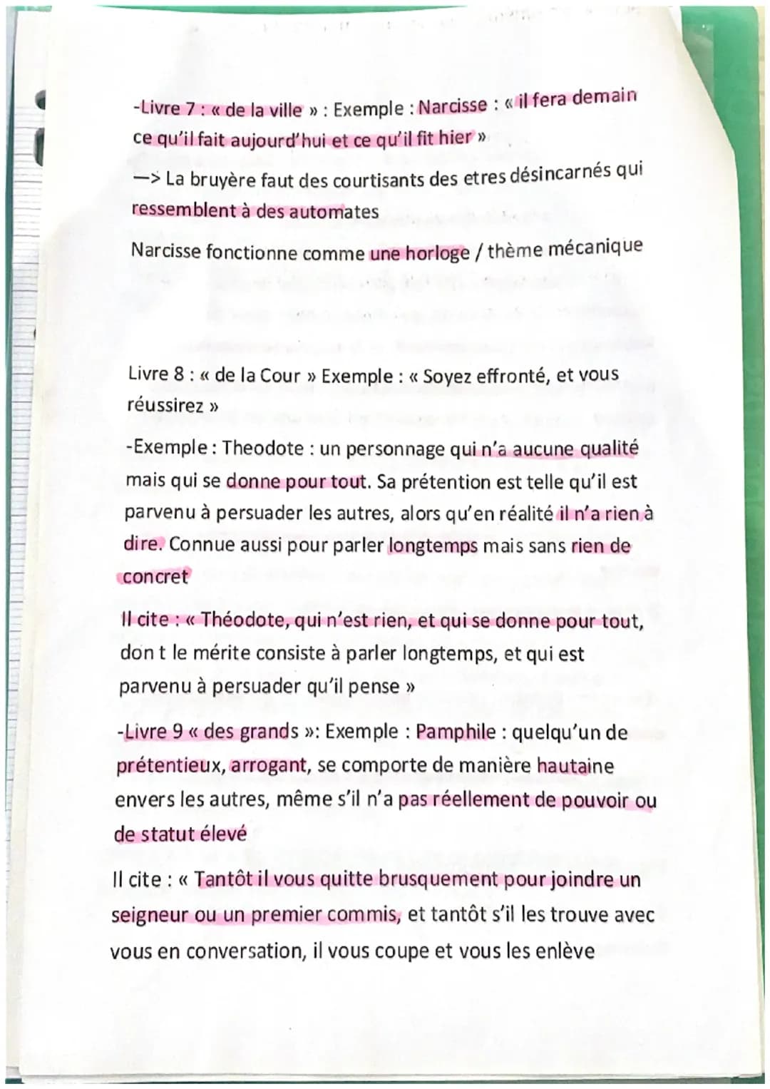 Citations :
-La Bruyère écrit d'ailleurs dans le livre 8 que « L'air de Cour
est contagieux ». Il montre que cette cour est instable :
aujou