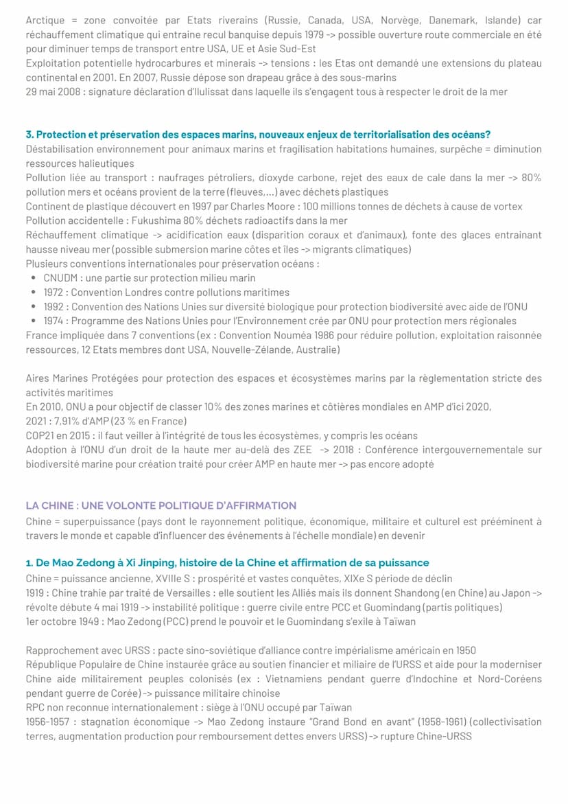 --- OCR Start ---
Séquence 1 - De nouveaux espaces de conquête
SPECIFICITES OCEAN ET ESPACE
Océan: vaste étendue d'eau salée qui couvre une 