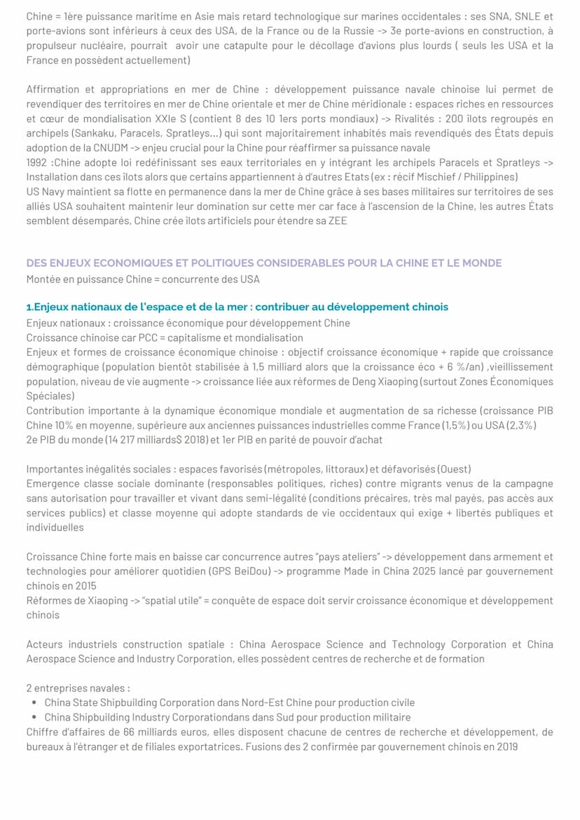 --- OCR Start ---
Séquence 1 - De nouveaux espaces de conquête
SPECIFICITES OCEAN ET ESPACE
Océan: vaste étendue d'eau salée qui couvre une 