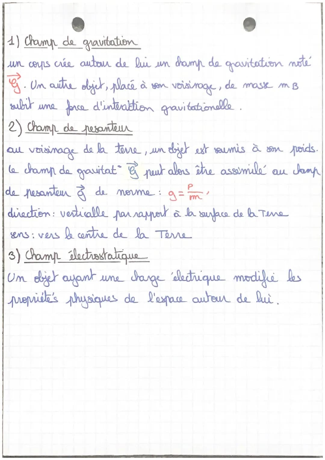CHAPITRE 2 INTERACTION ET CHAMP
I- la charge électrique
un corps peut être caractérisé
notation
q←
Coulomb (c) < unite
par →
frattement
• in