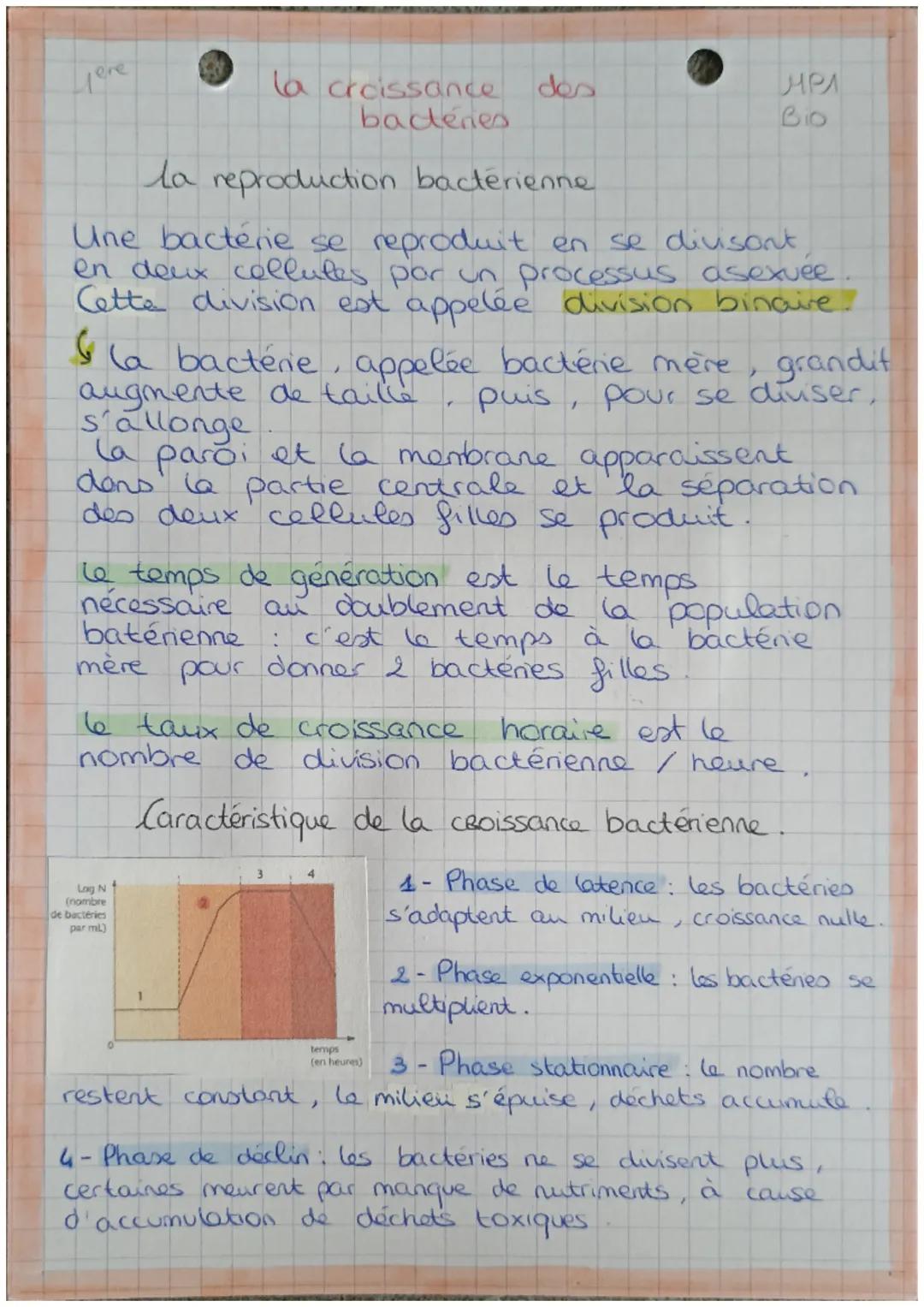 # Jere

la croissance des
bactéries

la reproduction bactérienne

MPA
Bio

Une bacterie se reproduit en se diusont.
en deux collutes por un 
