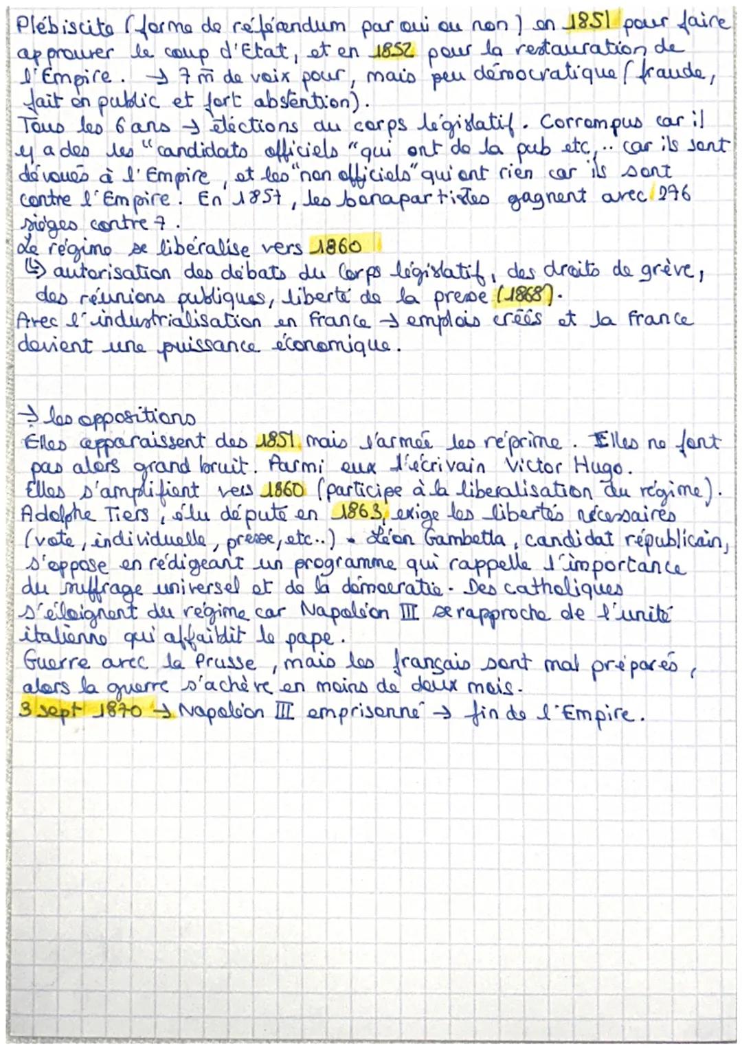 # La difficile entrée dans l'âge démocratique, la IIème

République et le Tind Empire (1848-1870).

H3.

24 Jevrier 1848: abdication de Loui