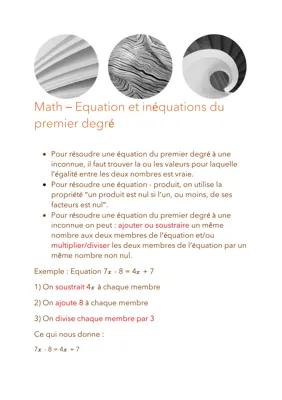 Know Equation et inéquation du premier degré thumbnail