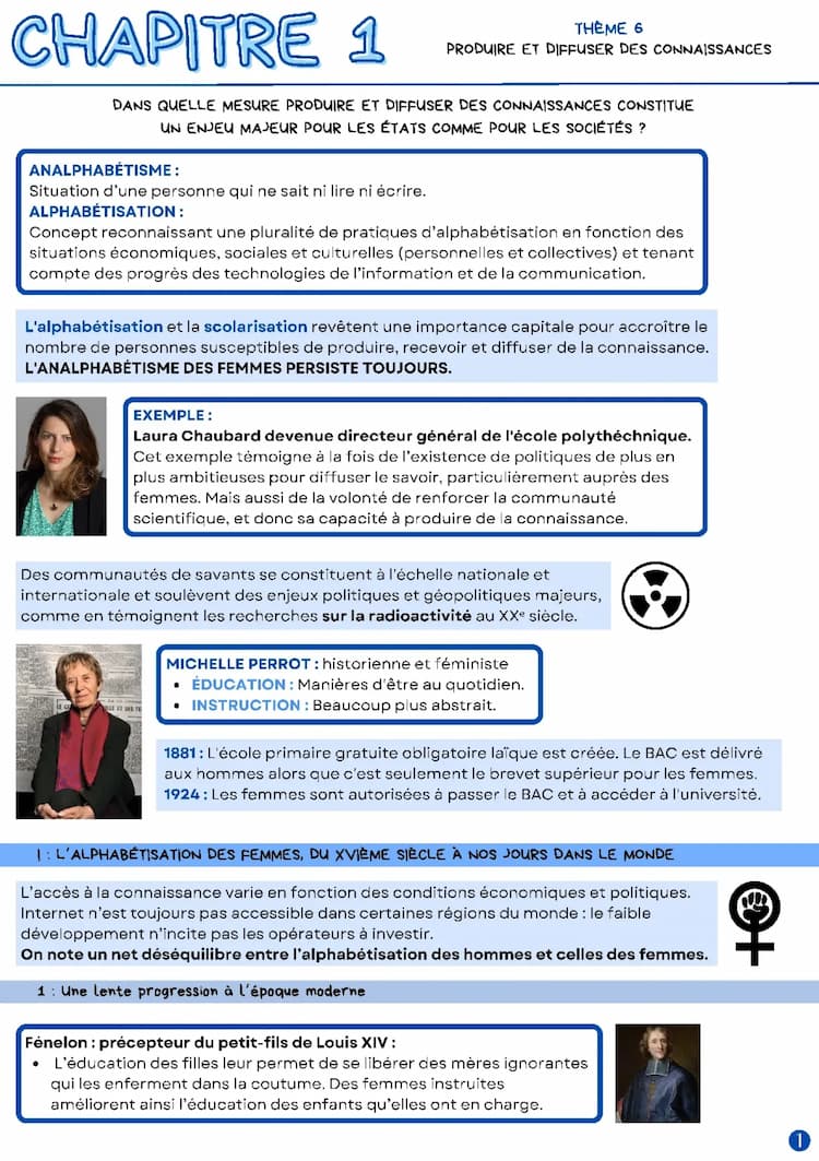 Know CONNAISSANCE  chapitre 1 : Produire et diffuser des connaissances  thumbnail