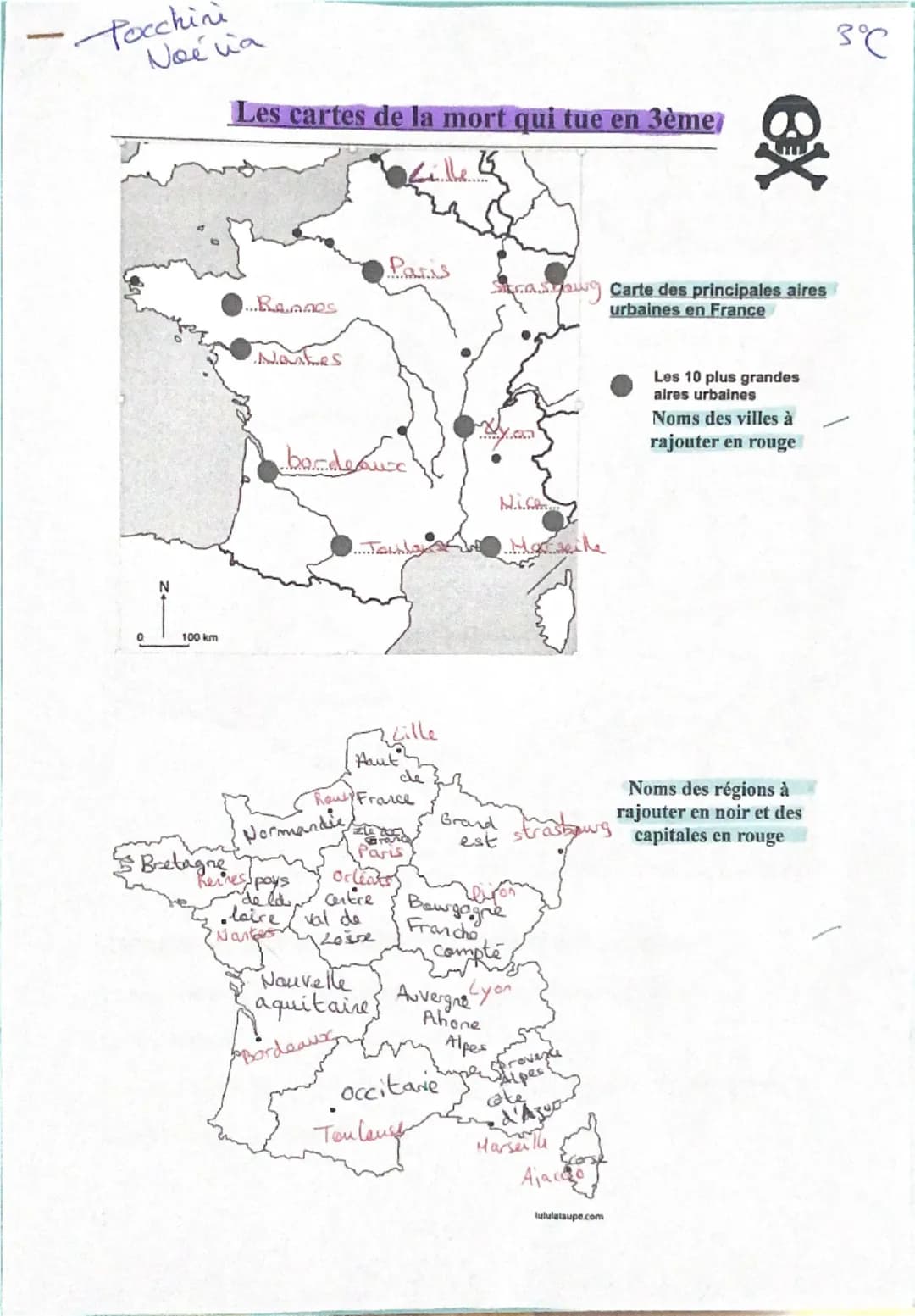 Cartes géographie brevet