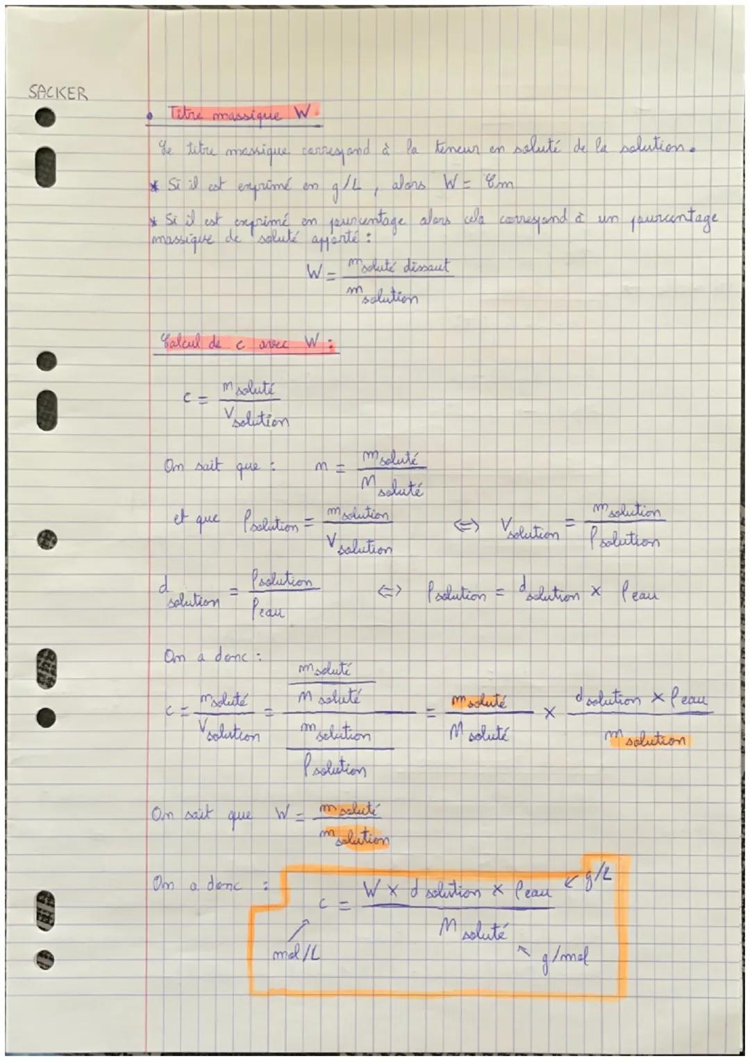 Chapitre 3: Smalyser
Rayels
quantité
Loncentratio
in
quantité
de
matière
(mol)
concentration
en masse
quantité
á
de matière
(mal)
7
um=
A
m
