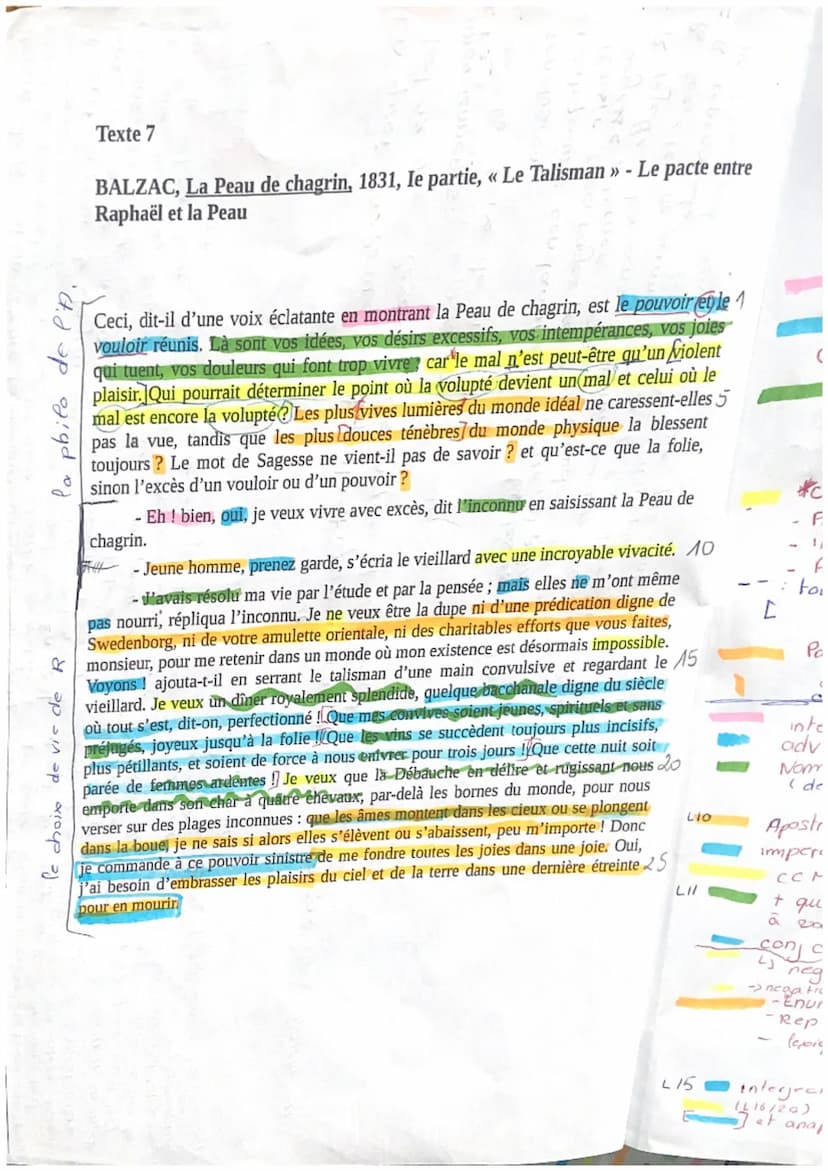 Honoré de B. est un celebre romancier du Son objectif
étant de representer le plus fidelemment possible la realité de
if ecrit la peau de ch