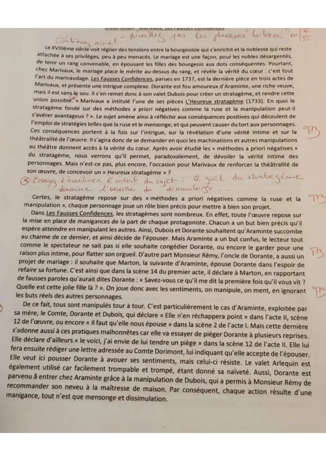 LES FOUSSE
Noutlig pas les phrases bilan on
Continuez ains
Le XVIIIème siècle voit régner des tensions entre la bourgeoisie qui s'enrichit e