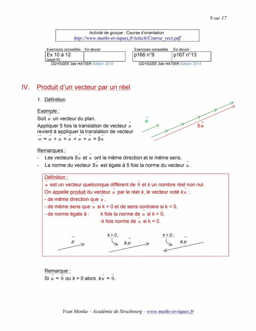 I.
TRANSLATION ET VECTEURS
Activités de groupe : La Translation (Partie1):
http://www.maths-et-tiques.fr/telech/trans_gr1.pdf
Activité conse