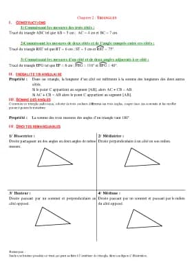 Know [mathématiques] chapitre 7 [Triangle] thumbnail