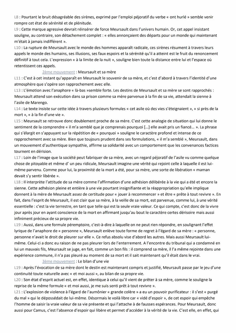 Objet d'étude : Le roman et le récit du Moyen-âge au XXIème siècle
Parcours Célébration du monde
14 - Chapitre 5, (dernière page du roman), 