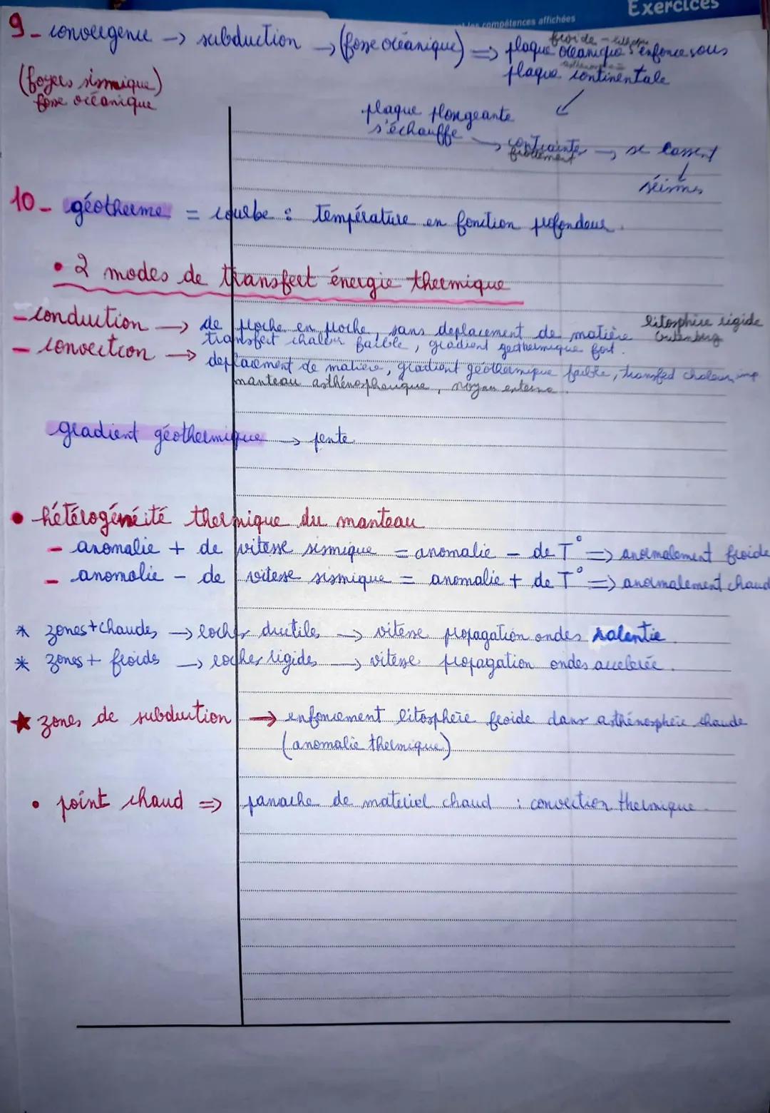 Partie 2: La dynamique interne de la
Terre
Chapitre 1...
1- Distribution bi-modale der altitudes à la surface de la Telle. ²
montagnes
(2 pi