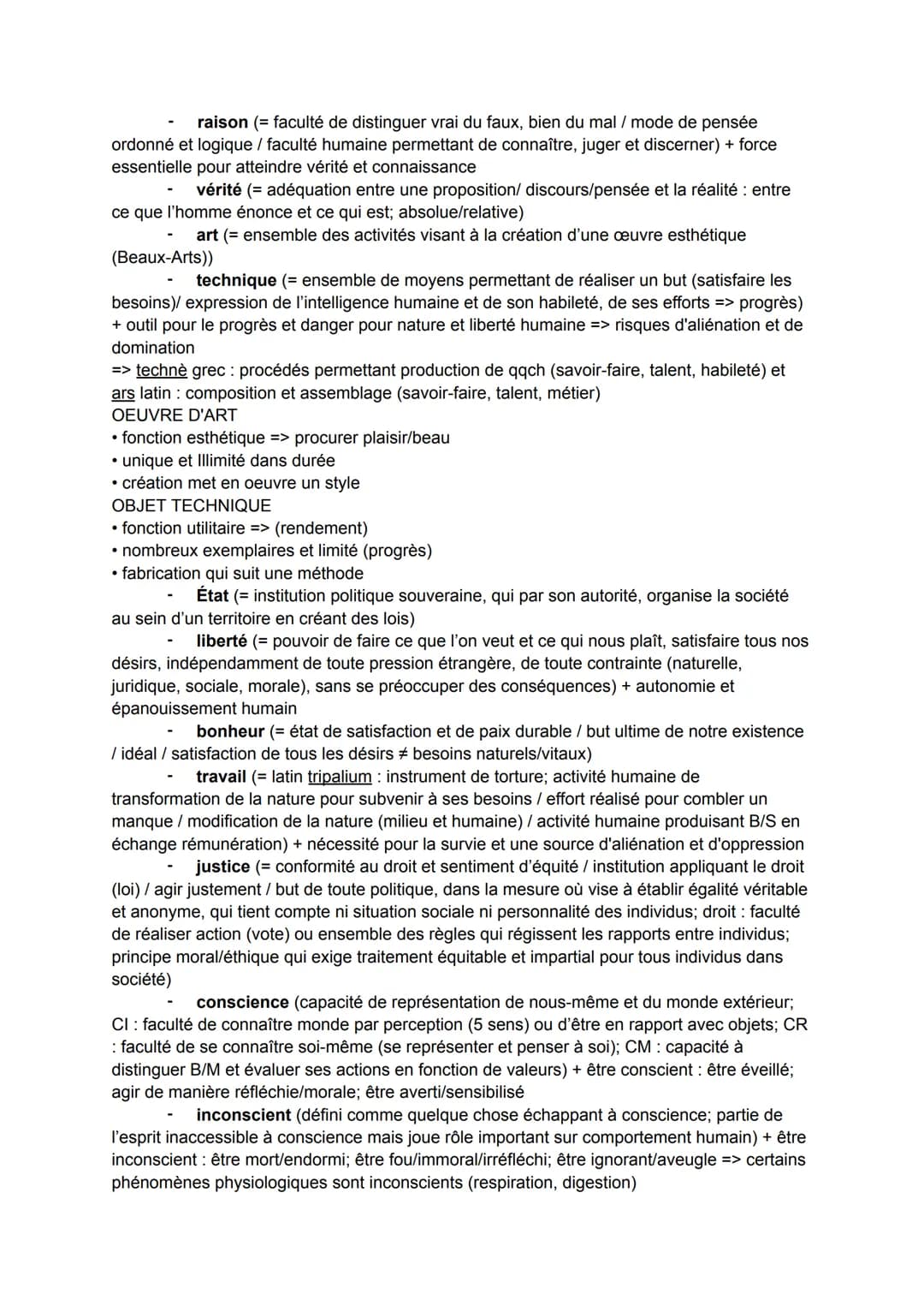 raison (= faculté de distinguer vrai du faux, bien du mal / mode de pensée
ordonné et logique / faculté humaine permettant de connaître, jug