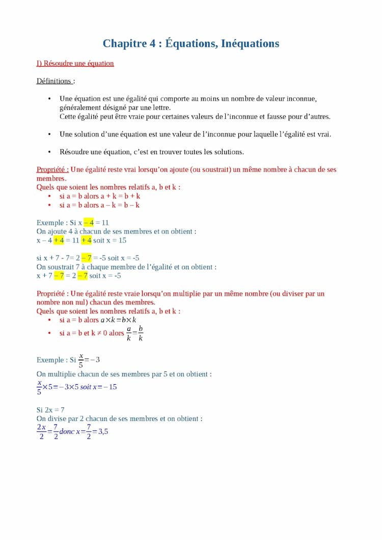 Know Equations / Inéquations thumbnail