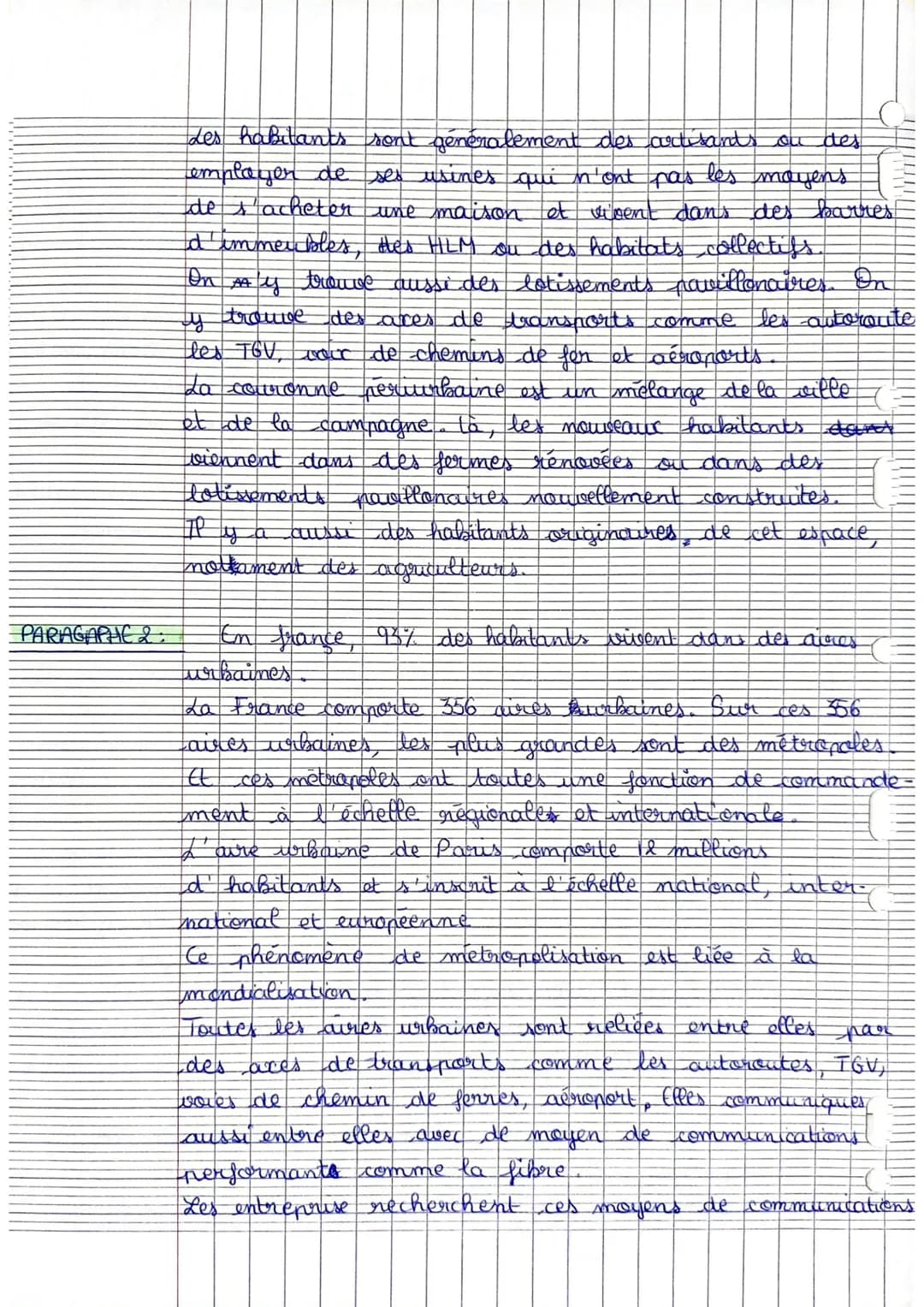 SUJET
INTRO:
PARAGRAPHTE 1.
Géographie
Sujet de rédaction
Sous la forme d'un d'éveloppement construit, expliquez
l'organisation et les dynam