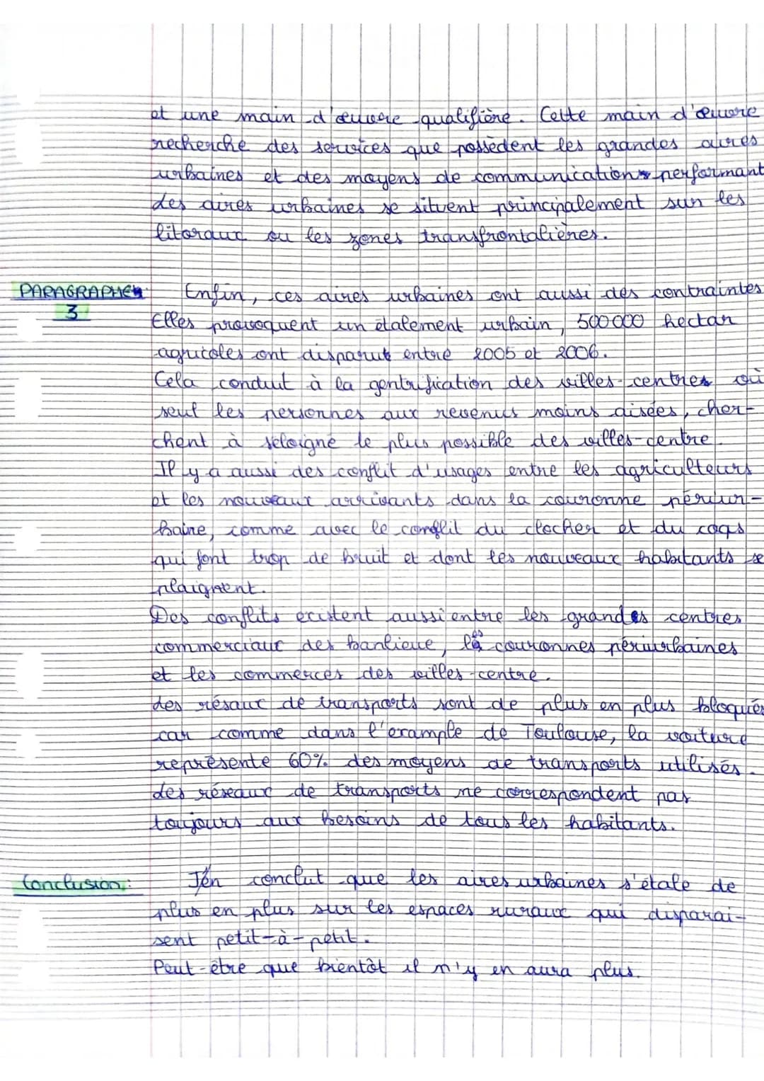 SUJET
INTRO:
PARAGRAPHTE 1.
Géographie
Sujet de rédaction
Sous la forme d'un d'éveloppement construit, expliquez
l'organisation et les dynam