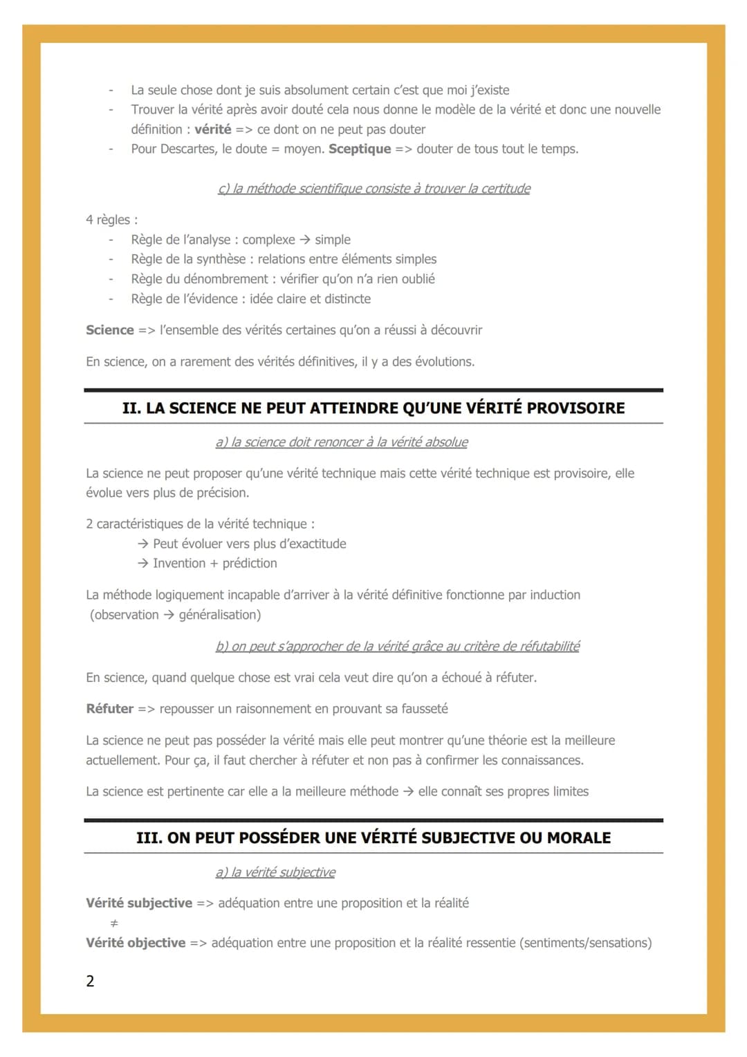 5- SCIENCES ET VÉRITÉ
INTRODUCTION
Vérité => observations en contradiction avec notre théorie
#
Erreur => inadéquation entre une proposition
