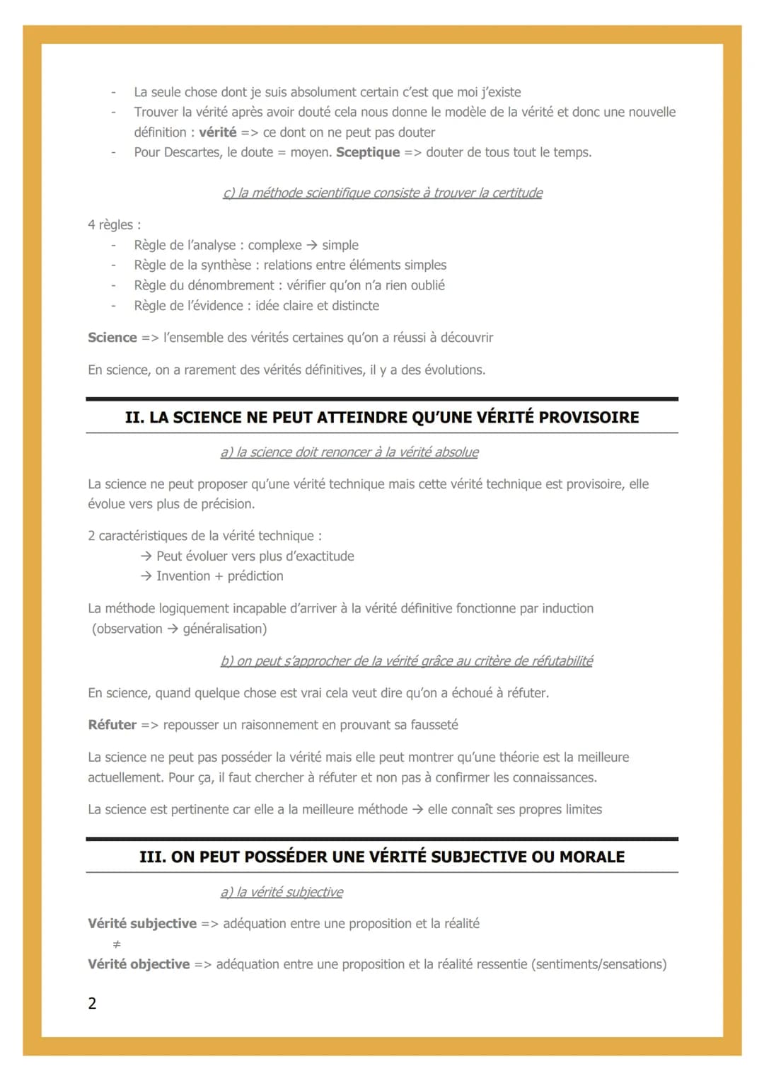 5- SCIENCES ET VÉRITÉ
INTRODUCTION
Vérité => observations en contradiction avec notre théorie
#
Erreur => inadéquation entre une proposition