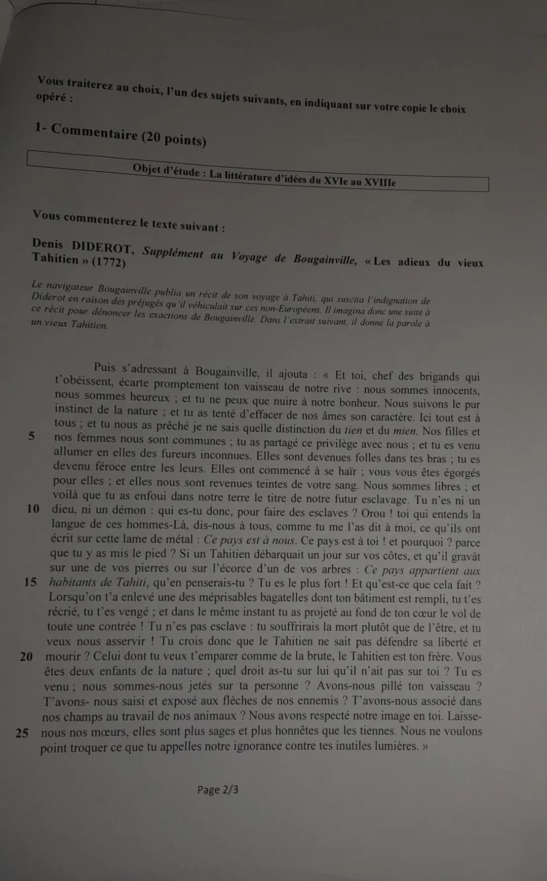 Prytanée
NATIONAL MILITAIRE
BACCALAURÉAT BLANC
14 JANVIER 2023
FRANÇAIS
ÉPREUVE ANTICIPÉE
Durée de l'épreuve : 4 heures
Coefficient : 5
L'us