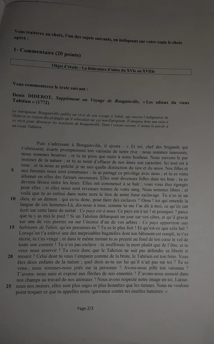 Prytanée
NATIONAL MILITAIRE
BACCALAURÉAT BLANC
14 JANVIER 2023
FRANÇAIS
ÉPREUVE ANTICIPÉE
Durée de l'épreuve : 4 heures
Coefficient : 5
L'us